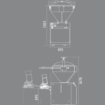 Pesatrice volumetrica a pressione d’aria JAC Pe50P