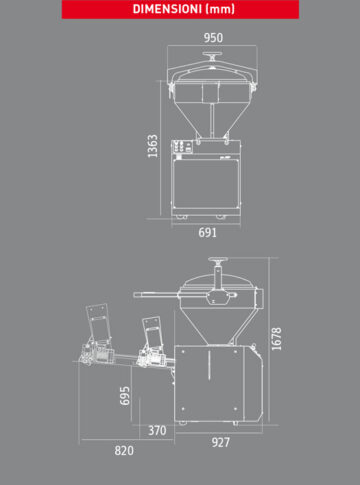 Pesatrice volumetrica a pressione d’aria JAC Pe50P